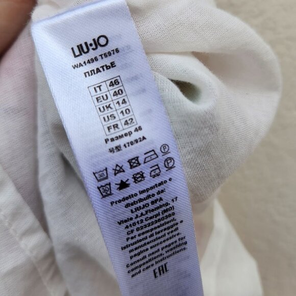 LIU JO Off Shoulder Floral Midi Dress - Picture 7 of 8